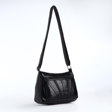 Women's bag with lightning, black color-1
