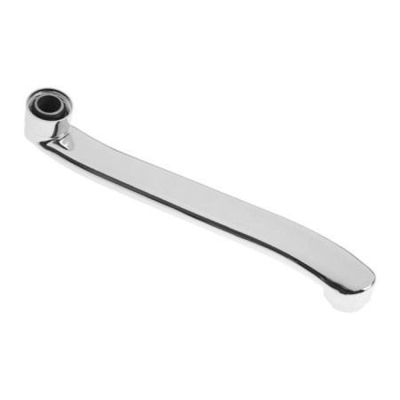 Pour for the Zein mixer, 3/4 ", curved, stainless steel, 25 cm, aerator plastic-2