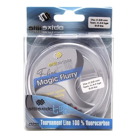 Flyorocarbon fishing line SHII Saido Magic Flurry, L = 30 m, d = 0.226 mm, test = 3.53 kg, transparent