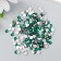 Decor for creativity in the bottle "Rhinestones. Dark green" set 500 pcs d = 0.5 cm 7x2x2 cm