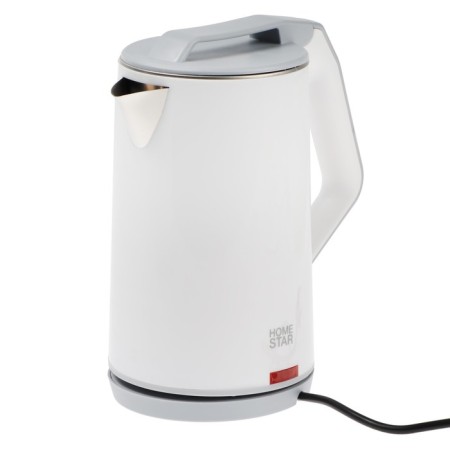 Electric kettle Homestar HS-1036, plastic, Metal flask, 1.8 l, 1500 watts, white