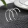 Spiral napkin ring, 4.5 × 4 cm, silver color