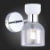 Wall lamp EVOLUCE. Sle1045-101-01. Vento. 1x40 W, E14, 11x19 cm, color chromium