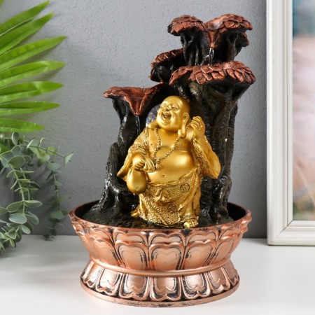 A desktop fountain with a “golden hotel from a tree with a fountain” 20.5x20x30 cm-2