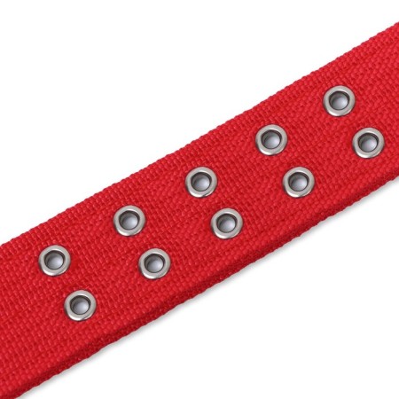 Four-layer collar, 64 x 4 cm, Osh 50-58 cm, polyester, red-7