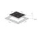Honing panel Homsair Hge643gbk, gas, 4 burners, black