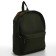 School backpack textile with printing on the upper part, 38x29x11 cm, green color