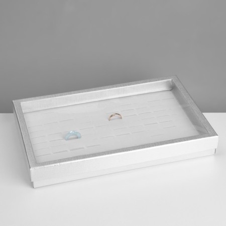 Steam for jewelry "Casket" 100 seats, 29 × 19 × 4 cm, silver color-5