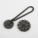 Decorative fastener "Circle", 9.5 × 3 cm, black color