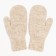 Double children's mittens, color gray melange, size 10 (0-3 years)