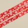 A satin decorative ribbon "Snowflakes", 1.5 cm × 5 m