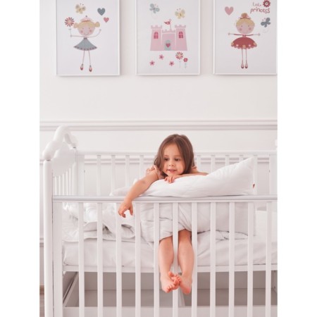 Soft pillow, size 40x60 cm, white color-2