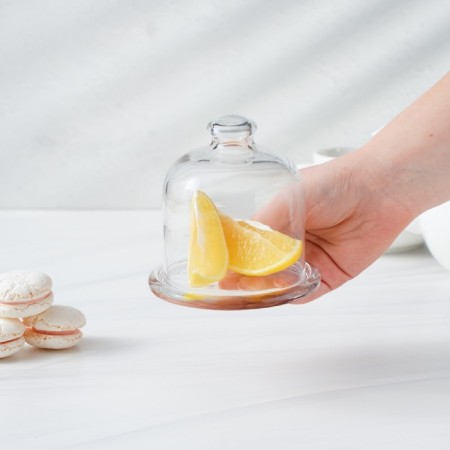 Glass Lemon Basic, with a lid-4