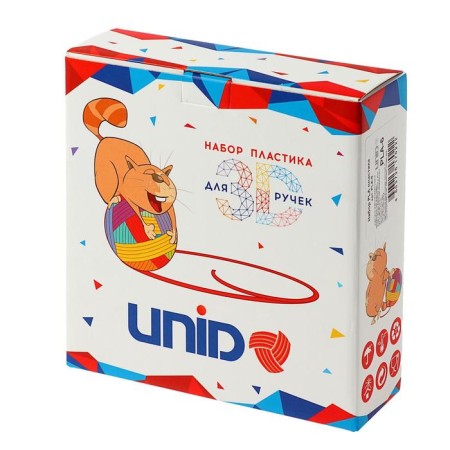 UNID PLA-6 plastic, for 3D handles, 6 colors in a set, 10 meters-8