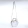 Bag Women's Cross-Bodi with a zipper, silver color