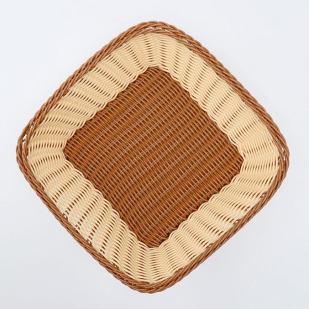 Basket for fruits and bread of the milk chocolate, 26.5 × 26.5 cm-2