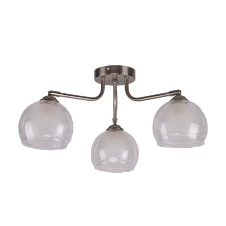 Fire Steak of Economics Crime Code 10049/3SN CL+WT, 3x60W, E27, 30x60x60 cm, color gray color