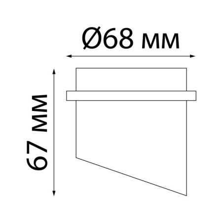 Lamp built -in Novotech. Butt, 50W, GU10, 67x68x68 mm, black color-3