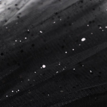 Children's skirt kaftan "shine" black, length 30 cm-3