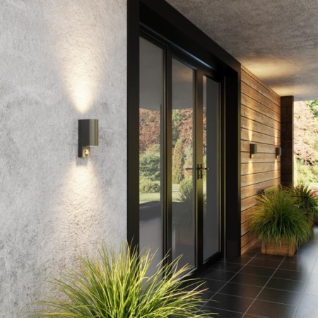 Faced wall lamp with an IP44 2x7W movement sensor-2