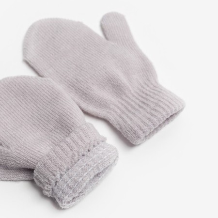 Mitten children's single -layer minku "plain", col. Gray, rr 15 (6-8 years)-1