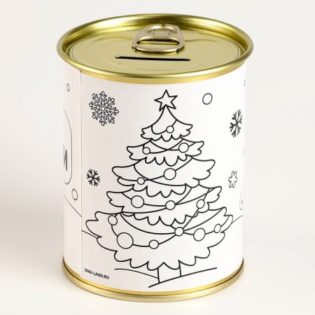 Pigging Painting "Snowman with Coins", with paints-4