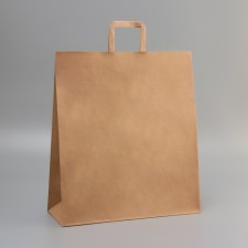 Paper Kraft 90 g/m², flat handle, 40 x 15 x 45 cm