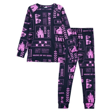 Thermal complex for girls: trousers, sweatshirt, height 146 cm-3