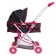The stroller is universal for dolls, with a basket, a metal frame, mix