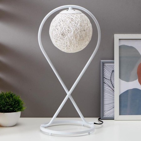 Table lamp 16035/1 E27 40W white 19.5x19.5x44 cm Risalux