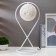 Table lamp 16035/1 E27 40W white 19.5x19.5x44 cm Risalux