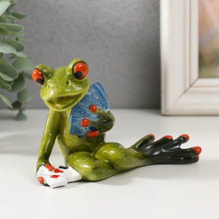 Souvenir Polystone Lak "Frog-card" 12.5x8x8 cm