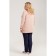 Female tunic, size 56, powder color