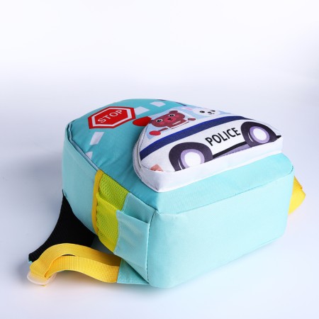 Baby backpack on lightning, turquoise color-3