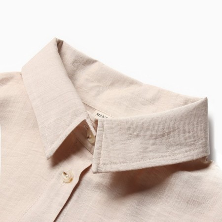 Women's costume (blouse, shorts) minku: casual collection beige color, rr 48-8