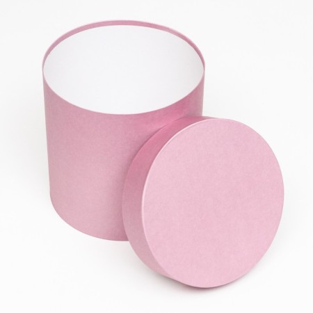 Set of round boxes 5 in 1, "pastel", 25 x 25 x 25 - 19 x 19 cm 19 cm-4