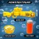 Lapal bubble generator "Blaster" is yellow color, light effects