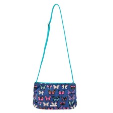 Bag Cross-Bodi claim, lightning department, blue-turquoise color 29x13x18.5cm