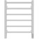 Electric towel Grois Alex, 400x600 mm, 6 crossbars, lower, white