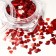 Sequins for "Heart" decor, red color