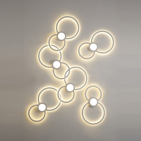 Wall lamp mantra mural, LED, 1440LM, 3000K, 260x40x430 mm, white color-4