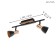 Lamp Barnham 2x3.3W GU10, black 39.5x39.5 cm