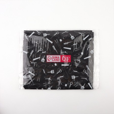 Pelerina hairdresser, Velcro, black color-7