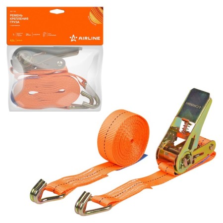 Cargo fastening belt with a ratchet 1 t, 4.5 m AS-T-42