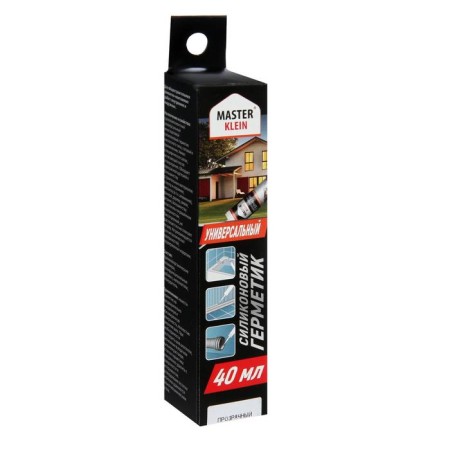 Sealant Master Klein, silicone, universal, transparent, 40 ml-2