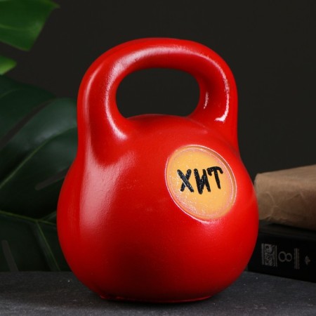 Piggy bank "Girya 16 kg Malaya" red, 16x16x20cm
