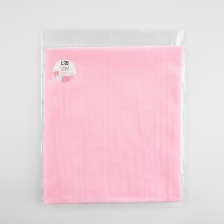 Patch plush, 50 × 50 cm, 220 g/m, light pink color No. 57-6