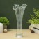 Vase "Wave" H 280 mm. From transparent glass (without decor)