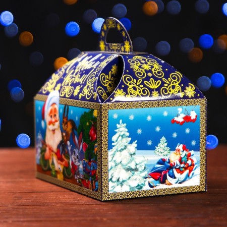 Gift box "Santa Claus and Snow Maiden" 18.5 x 12.5 x 19 cm-2