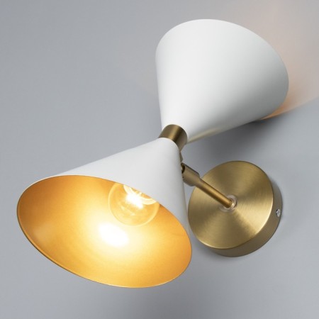 Sconces "Murano" 2he27 40W white-gold 16x26x40 cm-1